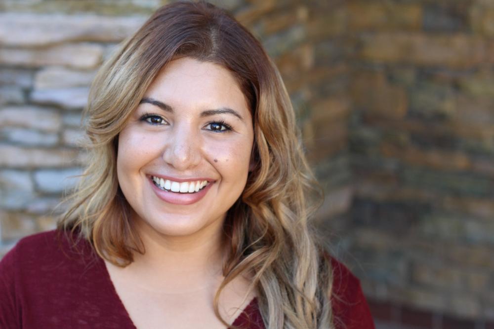 woman with brown hair smiling | cosmetic dentist los gatos ca
