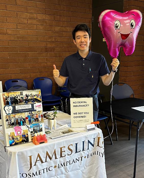 Dr. James Lin at los gatos dental insurance fair