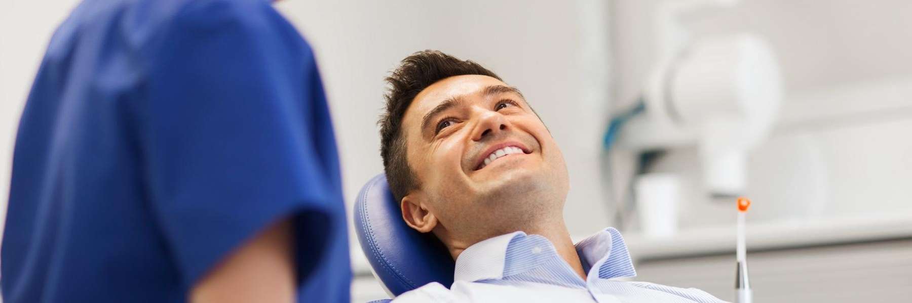 man smiling in dentist chair | dentist in los gatos ca